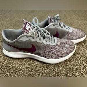 Nike Flex Contact Maroon and Gray Women’s Size 7.5